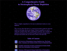 Tablet Screenshot of ozonedepletion.info